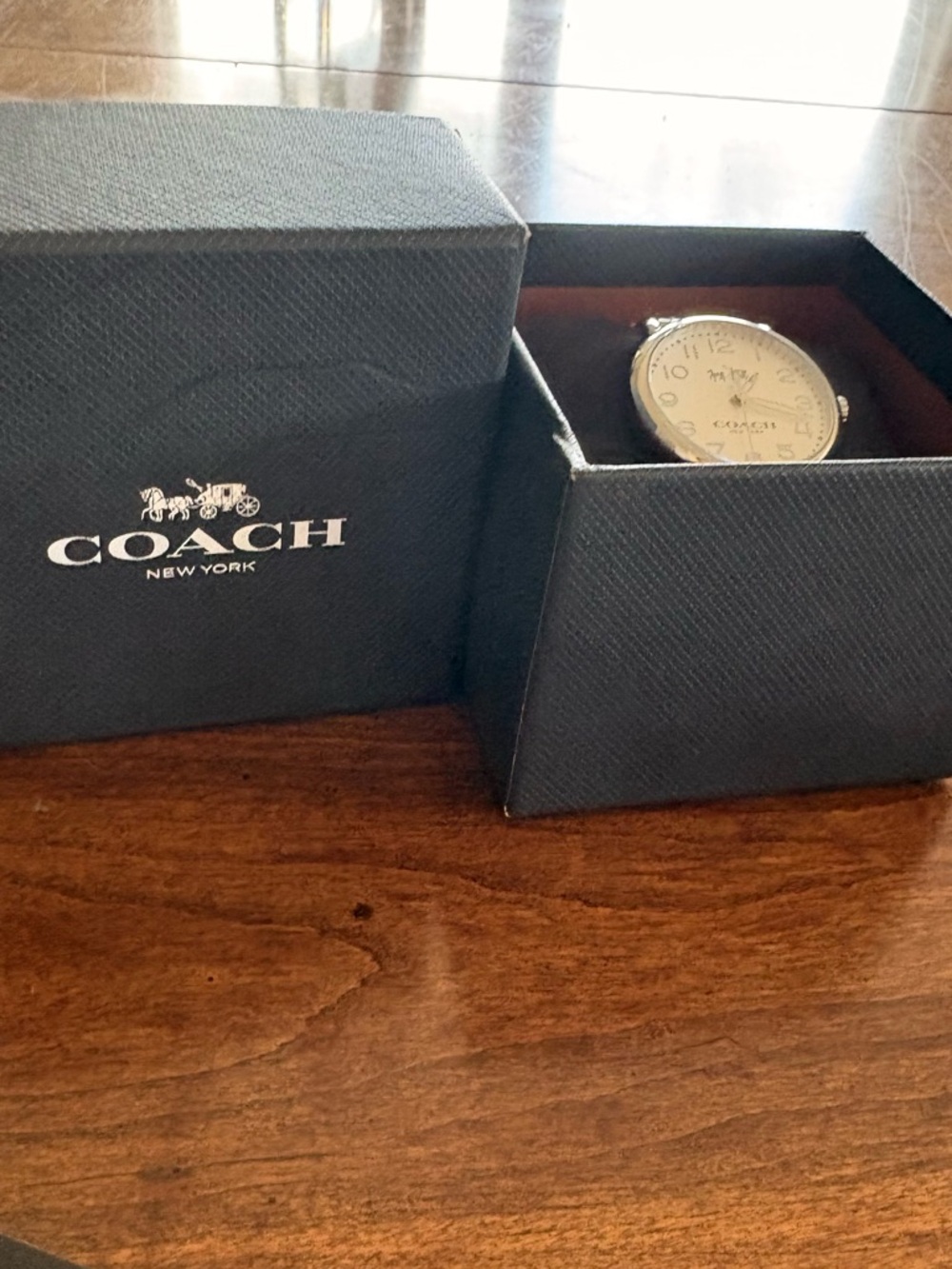 Coach Silver and White Women's Round Dial Bracelet Watch - Picture 5 of 5